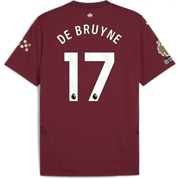 Puma Manchester City Kevin De Bruyne Third Jersey w/ EPL + No Room For Racism + Club World Cup Patches24/25 (Dark Jasper) Vacation