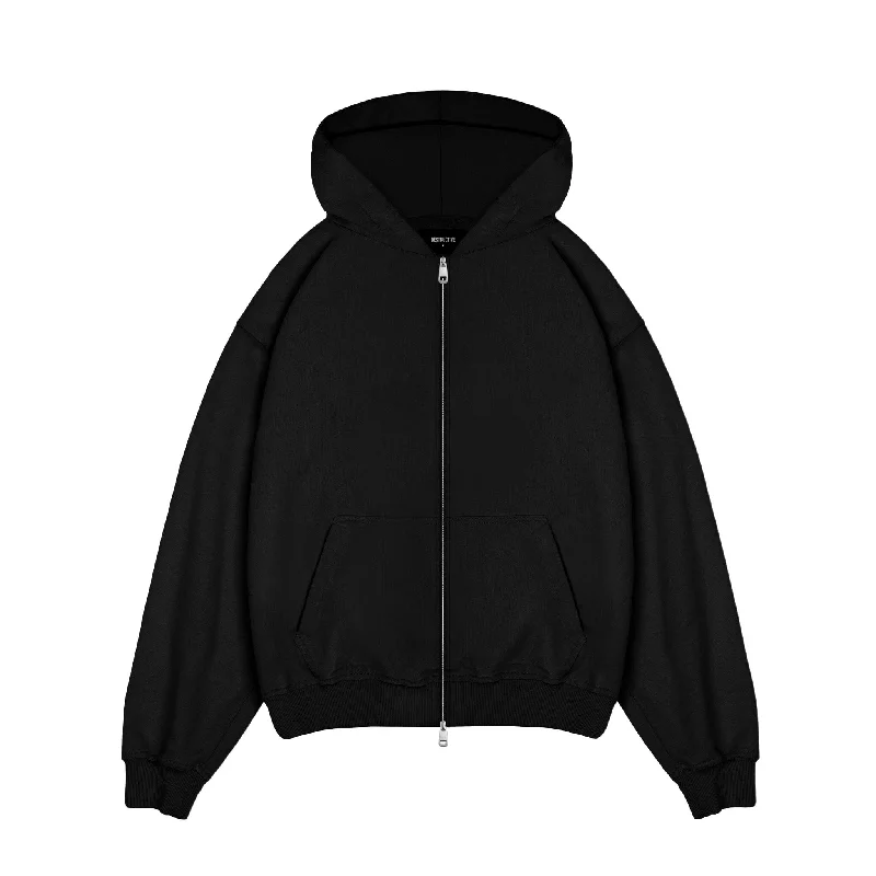 Zip Hoodie - Black Organic