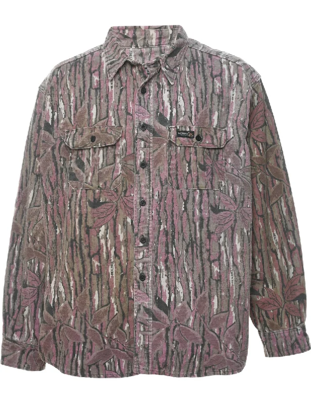 Long Sleeved Patterned Shirt - L Rugged Men's Outdoor 