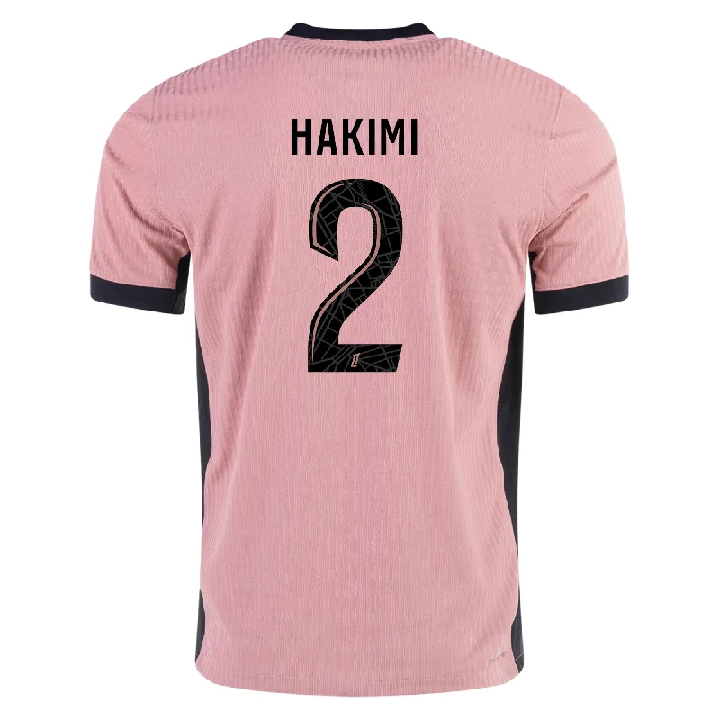 Nike Paris Saint-Germain Authentic Achraf Hakimi Third Jersey 24/25 (Rust Pink/Black) Sharp Men's Italian