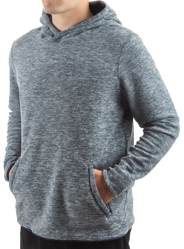 Polar Fleece Long Sleeve Pocketed Hoodie Elegant Men's Cashmere