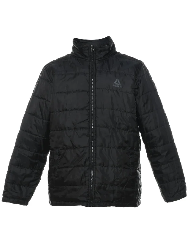 Reebok Classic Black Puffer Jacket - L Bohemian Men's Free