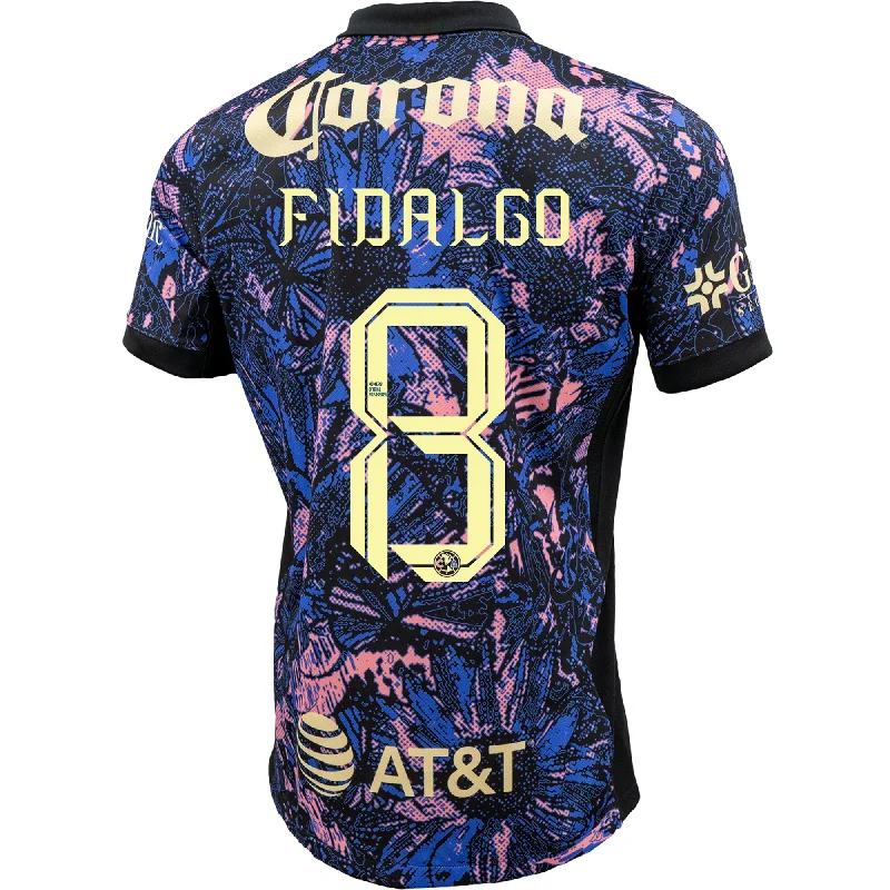 Nike Club America Álvaro Fidalgo Third Jersey 24/25 (Medium Blue/Black/Lemon Chiffon) Sleek Men's Metallic