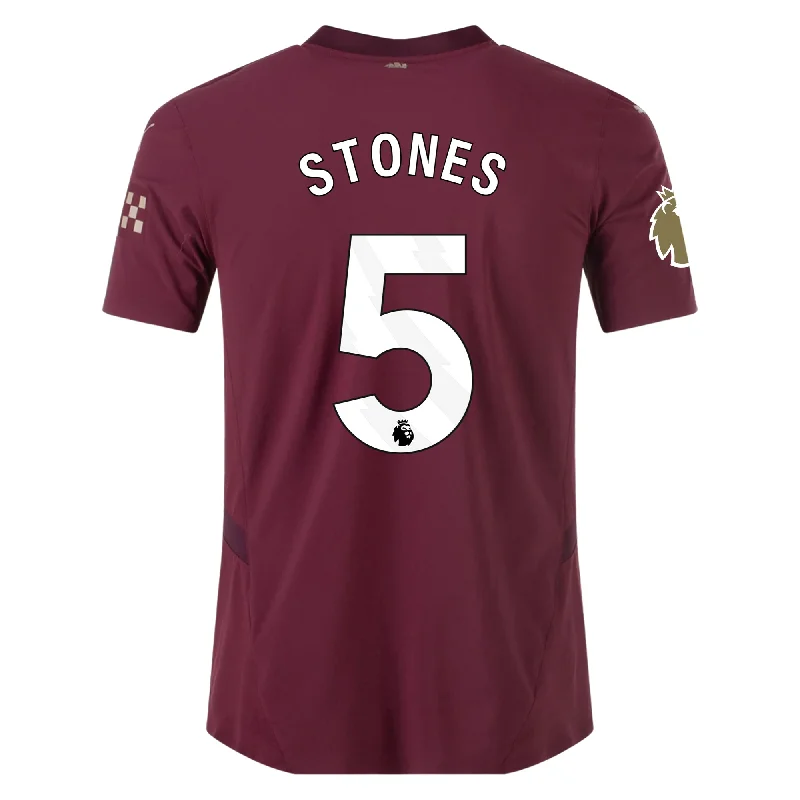 Puma Manchester City Authentic John Stones Third Jersey w/ EPL + Club World Cup Patch 24/25 (Dark Jasper) Cool Men's Skate