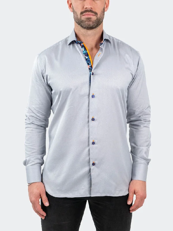 Maceoo Stretch Shirt | Einstein JacqSlate Grey Organic