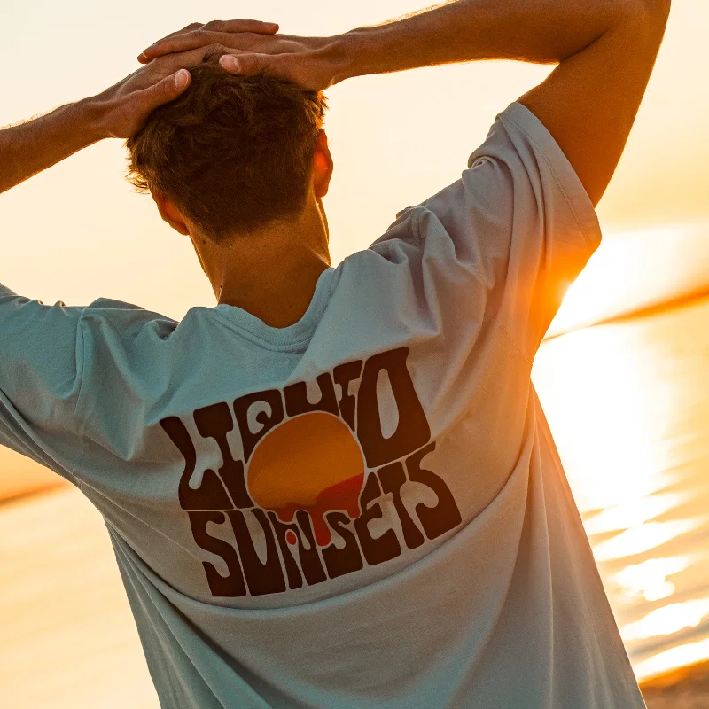 LIQUID SUNSETS T-SHIRT Practical Men's Multi