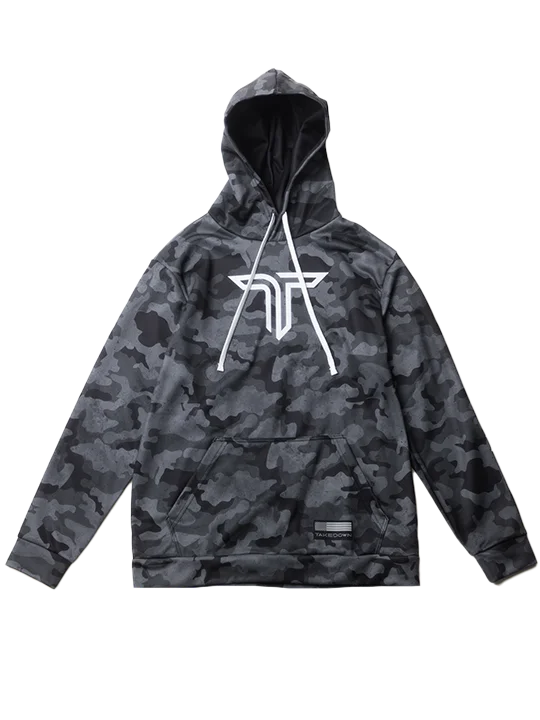 Urban Camo Performance Hoodie - Black Masculine Men's Thick