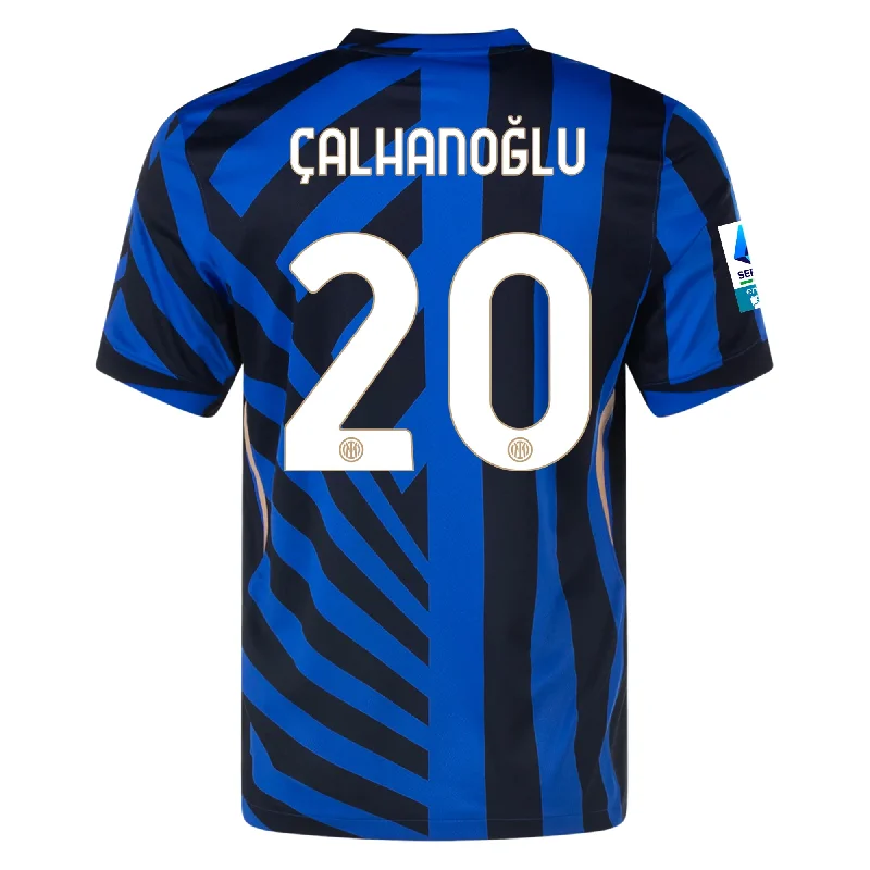 Nike Inter Milan Hakan Çalhanoğlu Home Jersey w/ Serie A +  Scudetto Patch 24/25 (Lyon Blue/Black) Earthy Men's Sustainable 