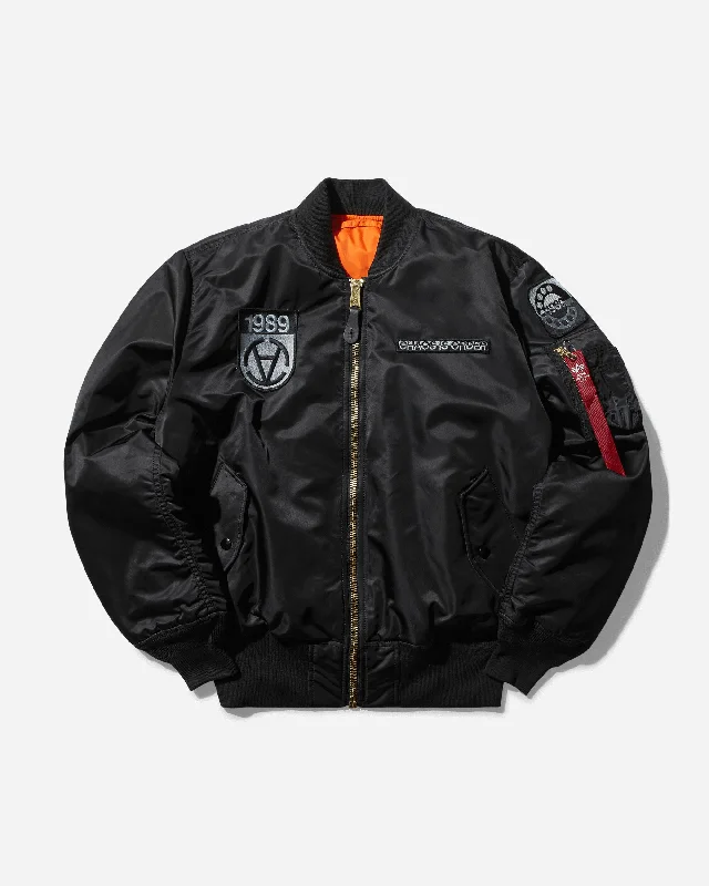 Men's Slam Jam MA-1 Bomber Jacket Black Adventure