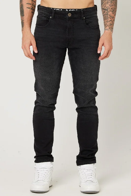 Hamilton Tapered Jeans - Black Refined Men's Classic 