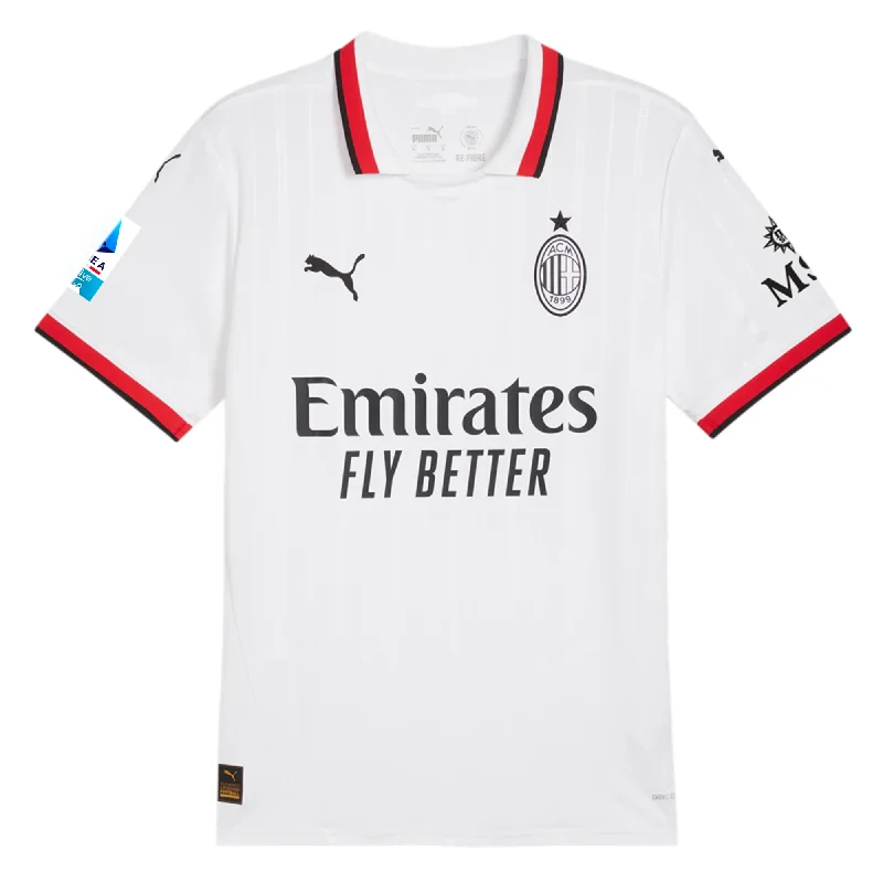 Puma AC Milan Away Jersey w/ Serie A Patch 24/25 (Puma White) Bohemian Men's Free