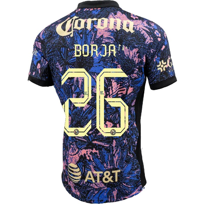 Nike Club America Cristian Borja Third Jersey 24/25 (Medium Blue/Black/Lemon Chiffon) Earthy Men's Hemp