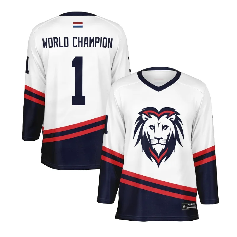 World Champion #1 - Home Hockey Jersey Vacation