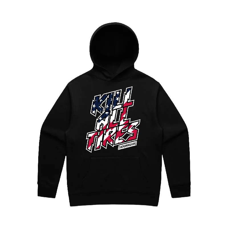 Hoonigan KILL ALL TIRES STARS & STRIPES Pullover Hoodie Dynamic Men's Moto