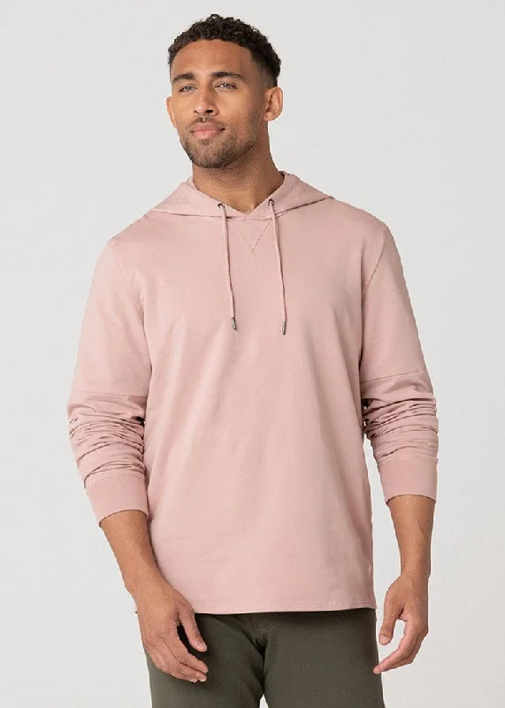 Lightweight SWET-Hoodie | Pearl Blush Edgy Men's Punk