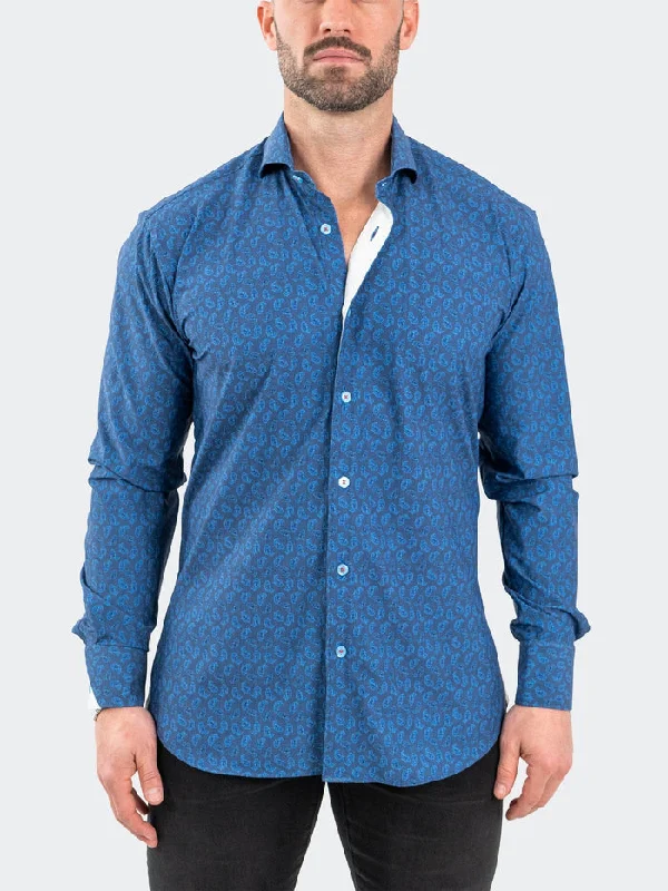 Maceoo Stretch Shirt | Einstein StretchOceanicBlue Lumberjack