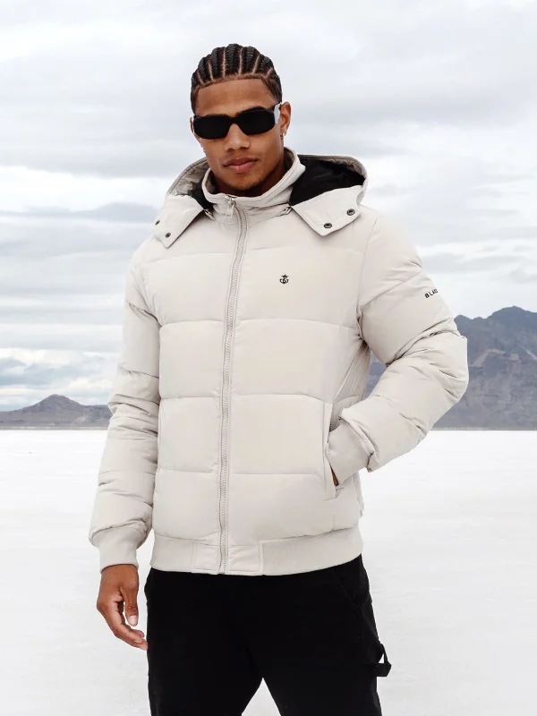 Ultimate Puffer Coat - Off White Trendy Men's Scandinavian