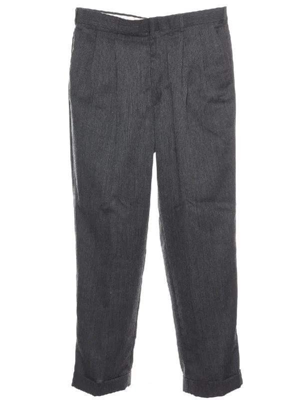 Grey Classic Trousers - W34 L30 Dynamic Men's Moto