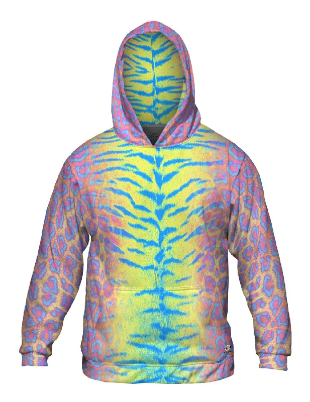 Tiger Leopard Skin Pink Yellow Blue Earthy Men's Sustainable 