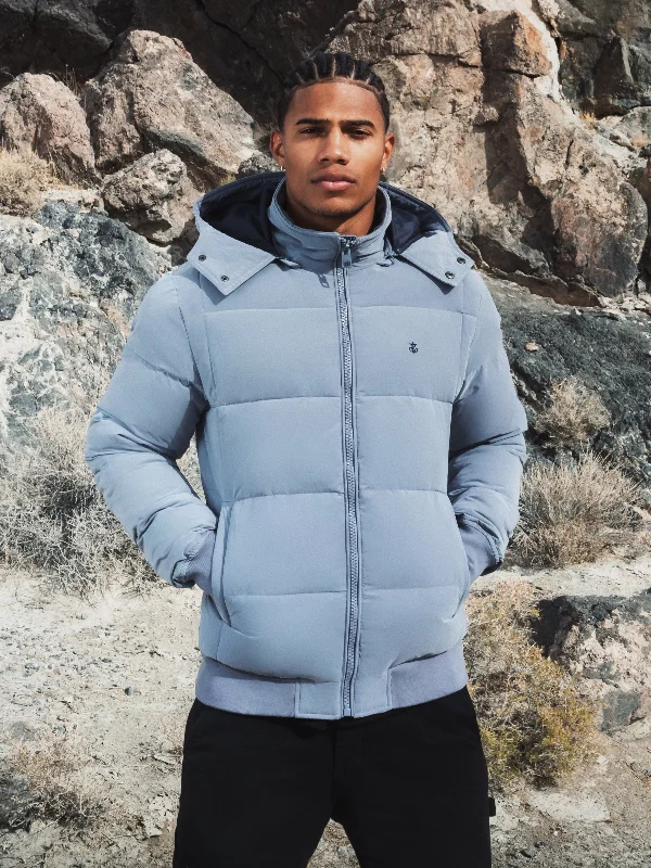 Ultimate Puffer Coat - Light Blue Bold Men's Statement