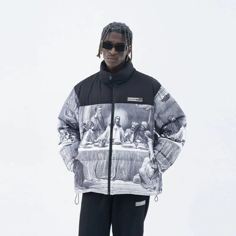 Art-Inspired Graphic Down Jacket Business