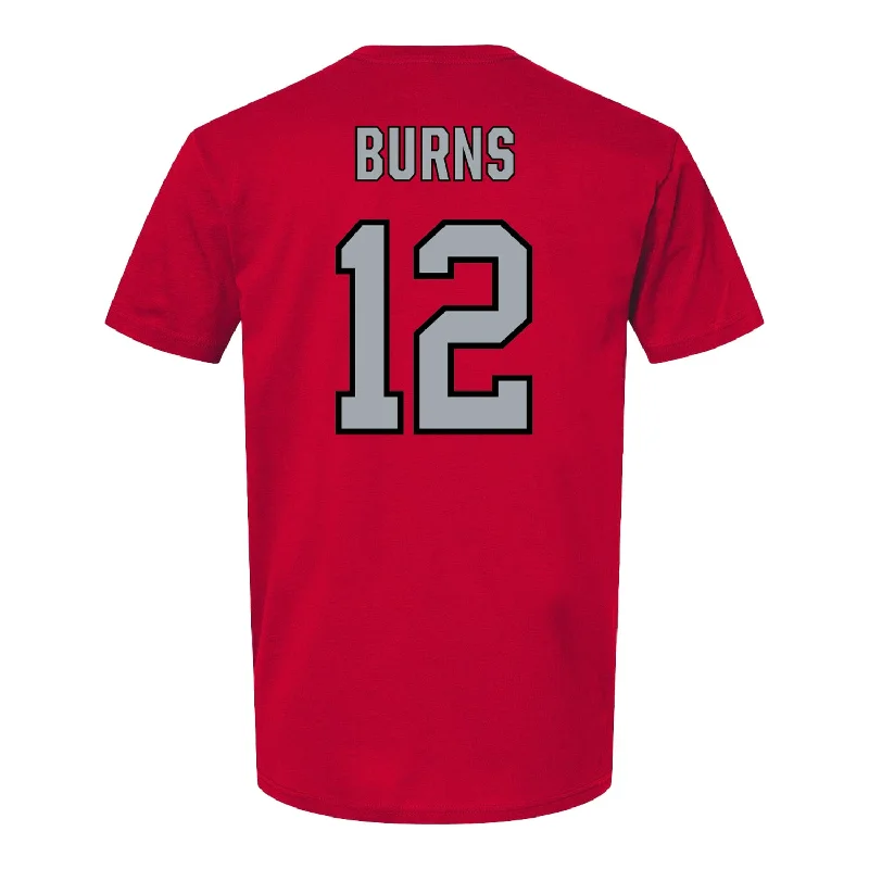 Ohio State Buckeyes Softball Student Athlete T-Shirt #12 Jasmyn Burns Traditional Men's Wool