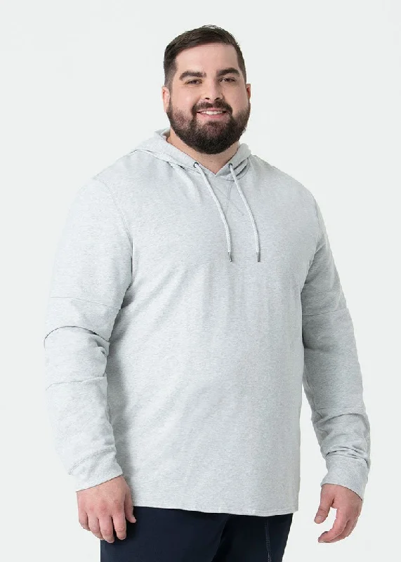 High & Mighty Lightweight SWET-Hoodie | Heather Grey Elegant Men's Cashmere