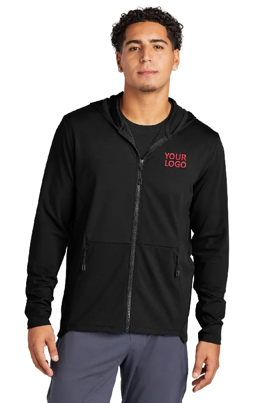 Sport-Tek Branded Circuit Hooded Full-Zip, Deep Black Cool Men's Distressed