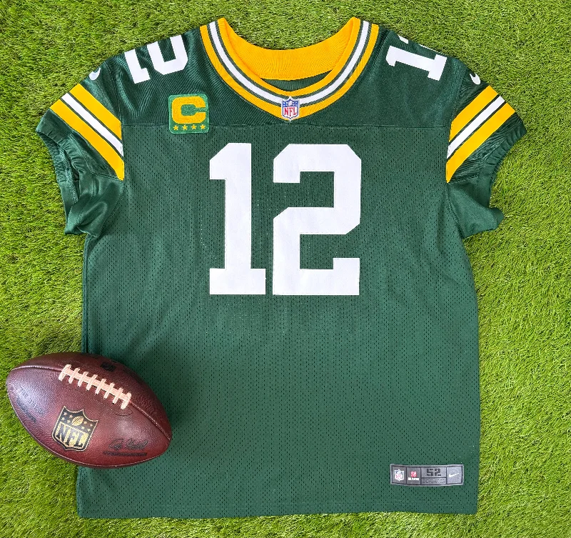 Green Bay Packers 2021-2022 Aaron Rodgers NFL Football Jersey (52/XXL) Youthful Men's Anime