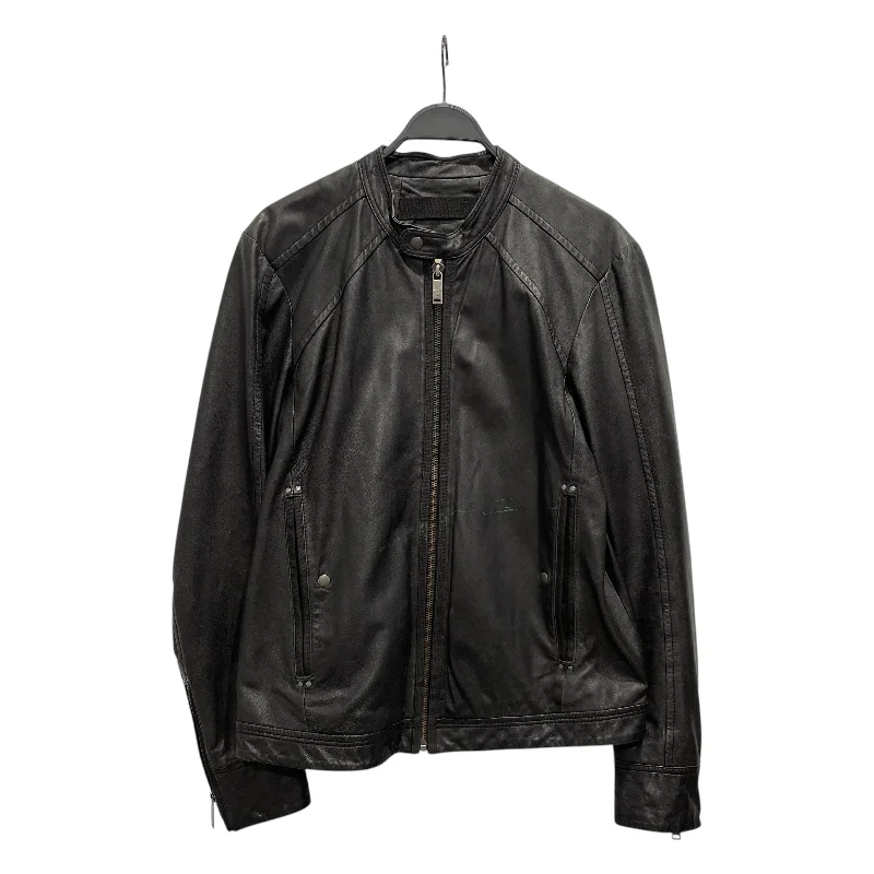 DIESEL/Leather Jkt/XL/Leather/BLK/LEATHER JACKET Confident Men's Power