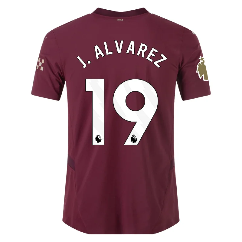 Puma Manchester City Authentic Julian Alvarez Third Jersey w/ EPL + Club World Cup Patch 24/25 (Dark Jasper) Business