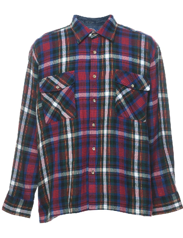 Multi-Colour Checked Shirt - XL Laid