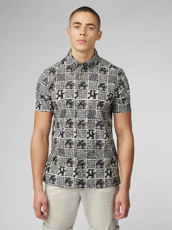 Signature Checkerboard Paisley Print - Black Confident Men's Power