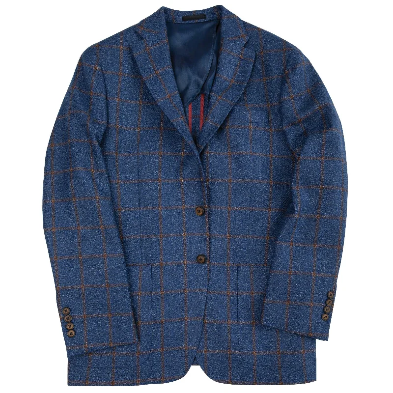 Quaregna Blue Windowpane Sport Coat Tailored