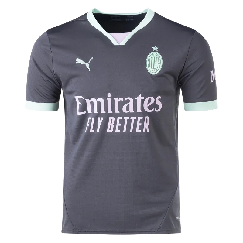 Puma AC Milan Third Jersey 24/25 (Shadow Gray/Fresh Mint) British Gentleman Style