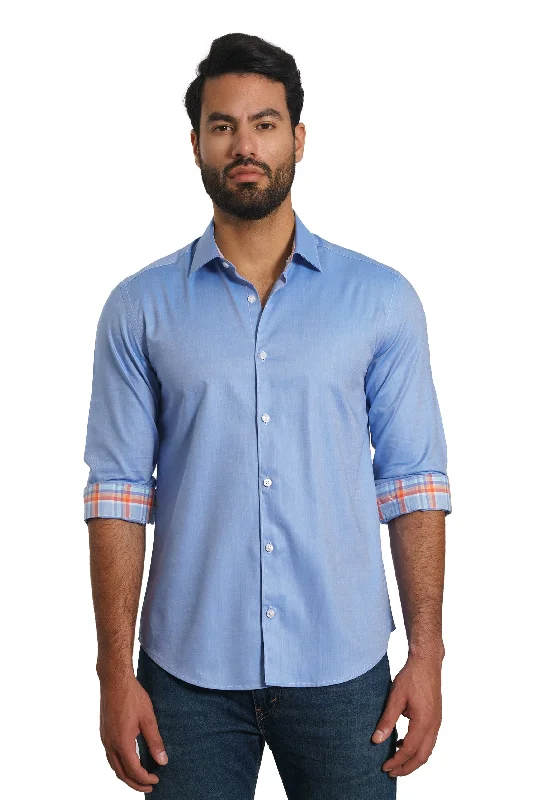 Blue Long Sleeve Shirt Tp-7159 Earthy Men's Sustainable 