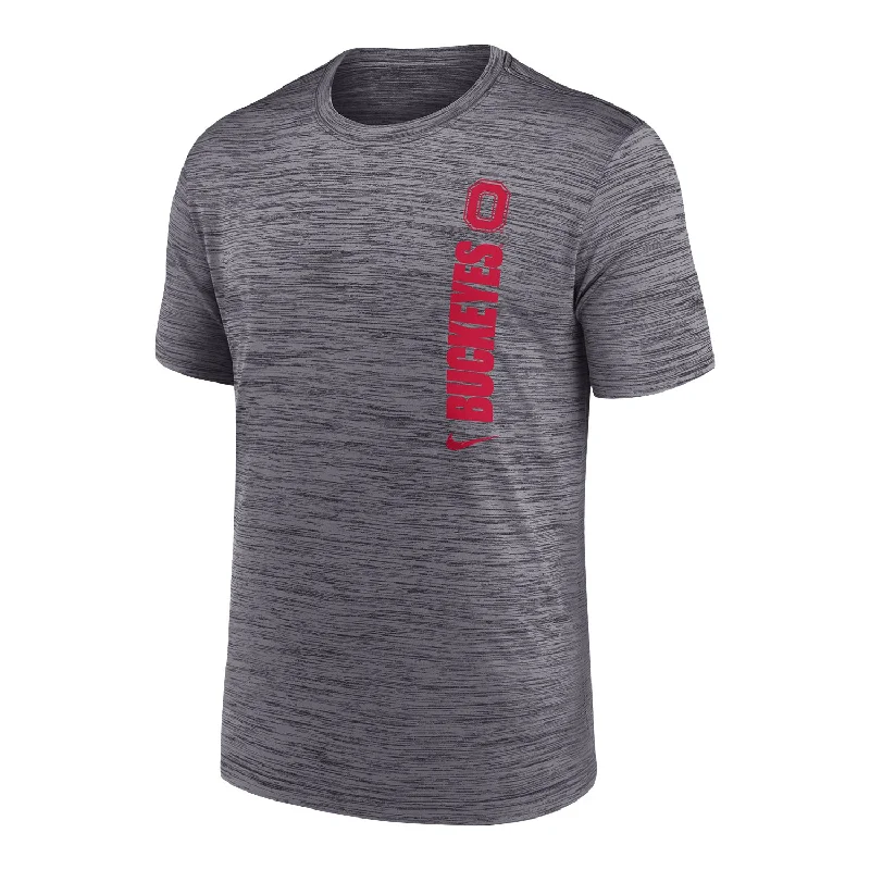 Ohio State Buckeyes Nike Dri-FIT Sideline Velocity Gray T-Shirt Modern Men's Tech