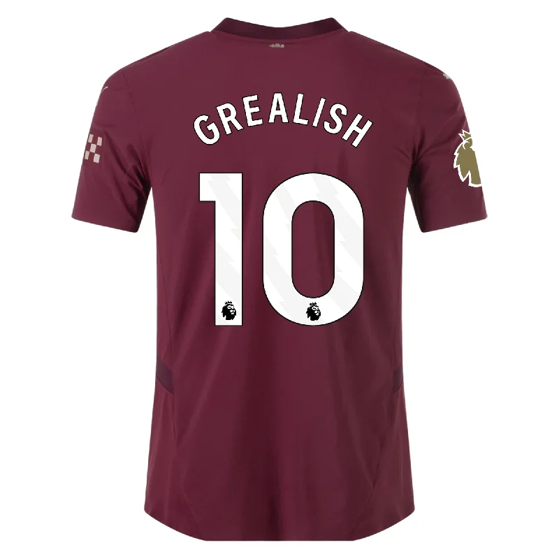 Puma Manchester City Authentic Jack Grealish Third Jersey w/ EPL + Club World Cup Patch 24/25 (Dark Jasper) Casual Men's Japanese 