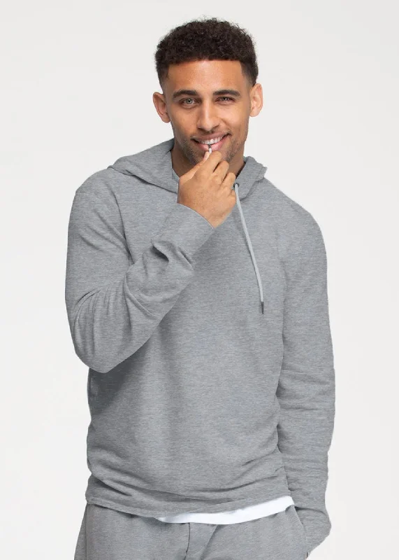 Lightweight SWET-Hoodie | Heather Charcoal Minimalist Men's Casual 