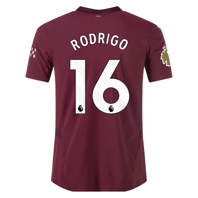 Puma Manchester City Authentic Rodrigo Third Jersey w/ EPL + Club World Cup Patch 24/25 (Dark Jasper) Bohemian Men's Free