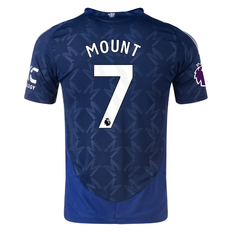 adidas Manchester United Authentic Mason Mount Away w/ EPL Patch 24/25 (Night Indigo) Sharp Men's Italian