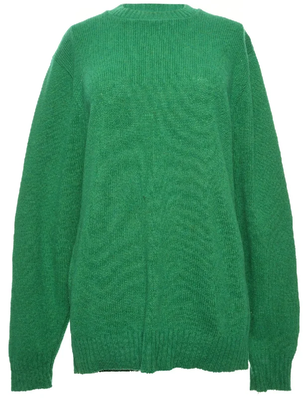 Long Sleeved Green Jumper - M Sharp Men's Italian