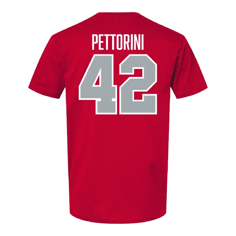 Ohio State Buckeyes Baseball Student Athlete T-Shirt #42 Tyler Pettorini Preppy Men's College