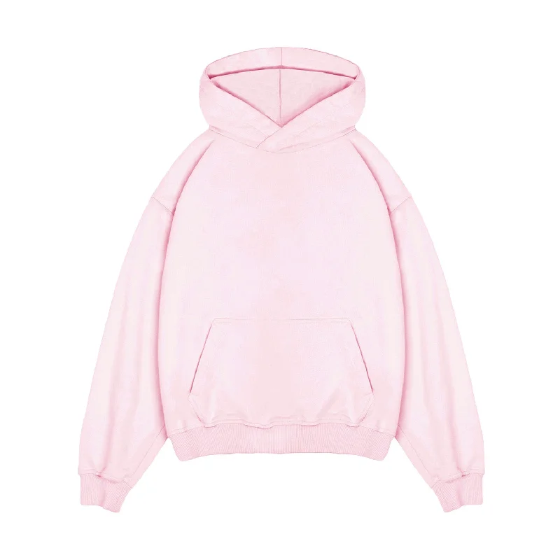 Hoodie - Light Pink Casual Men's Japanese 