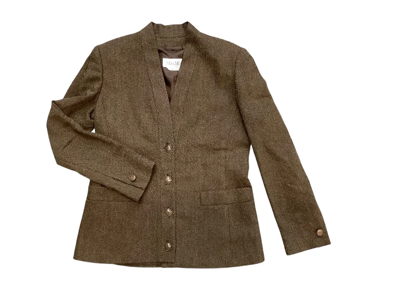 Blazer By Max Mara In Brown Laid