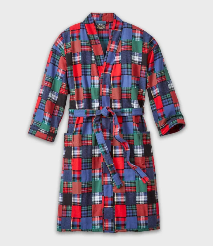 Flannel Robe - Patchwork Practical Men's Quick