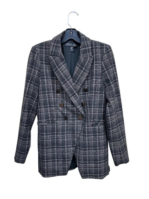 Blazer By Rachel Zoe In Plaid Pattern, Size: Xs Monochromatic All