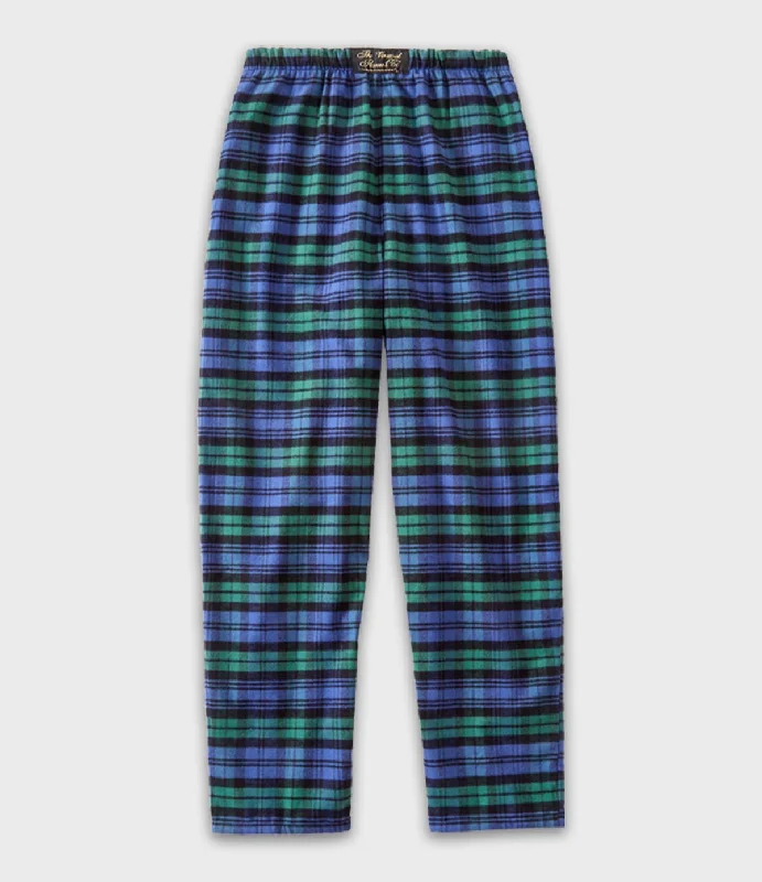 Flannel Lounge Pants - Black Watch Relaxed Men's Australian 