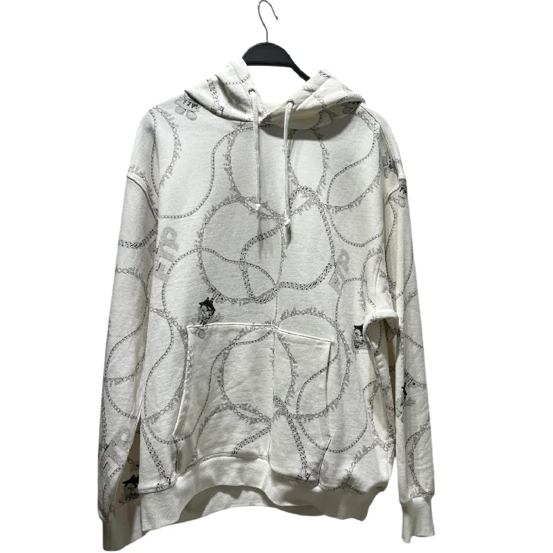 FTP/Hoodie/L/All Over Print/Cotton/WHT/CHAIN PRINT Cool Men's Distressed