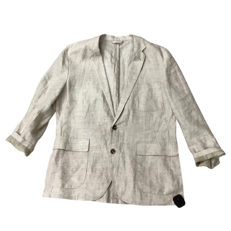 Blazer By J. Crew In Beige, Size: L Unique Men's Patch